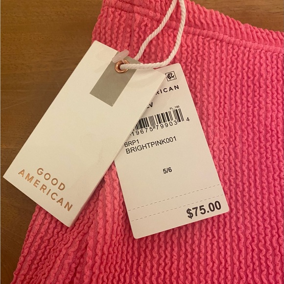 NWT Good American Pink Always Fits Swim Mini Skirt, multiple sizes - Picture 4 of 4